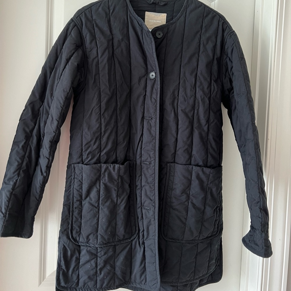 Everlane The Renew Quilted Liner Coat